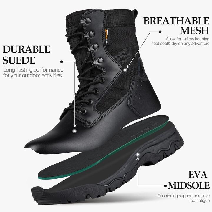 Actual product image Free Soldier Tactical Desert Boots (43.5)