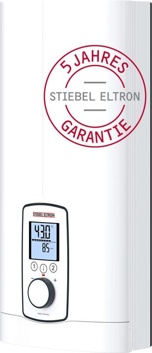 Stiebel Eltron DHE 18/21/24 kW Fully electronic instantaneous water heater always accurate to the degree thanks to