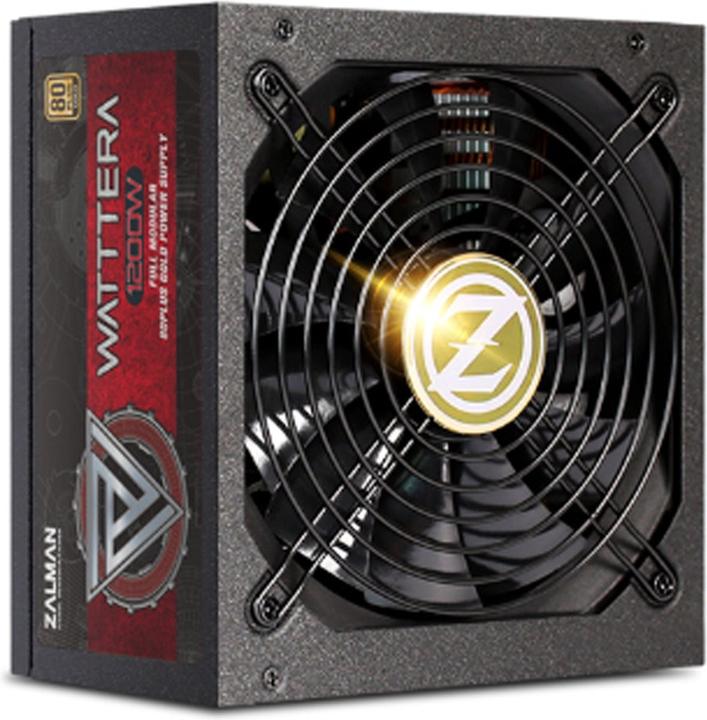 Actual product image Zalman ZM1200-EBTII 80 PLUS Gold Power Supply - 1200 Watt (1200 W)