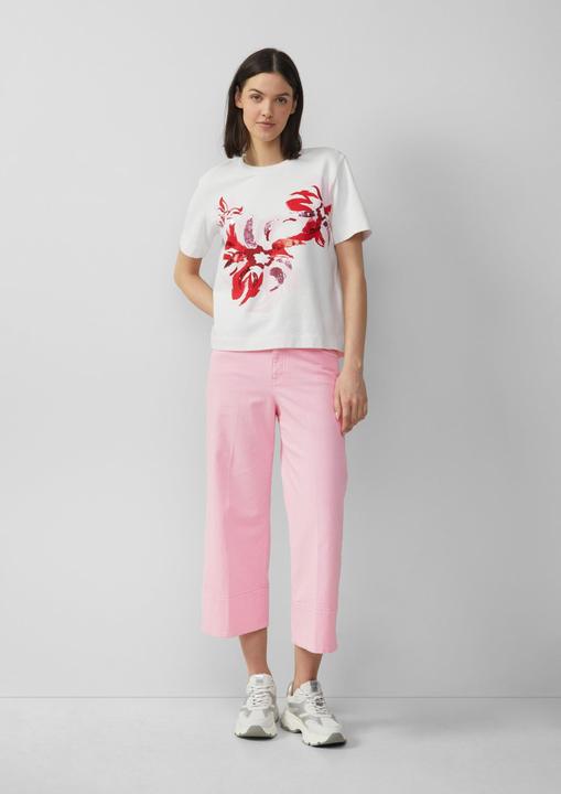 Immagine prodotto S.Oliver Sweatshirt Leichtes Kurzarm-Sweatshirt mit Print und Pailletten (42)
