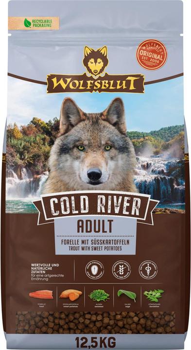 Actual product image Wolfsblut Dry food Dog Cold River, 12.5 kg (Adult, 1 pcs., 12500 g)