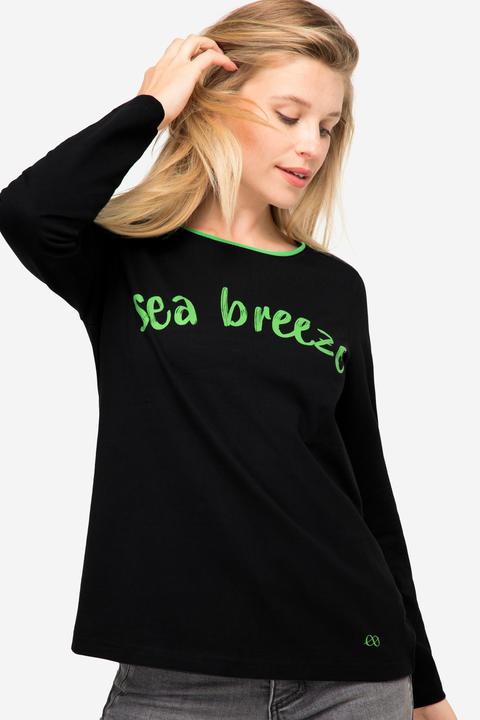 Produktbild Laurasøn T-Shirt, Regular Fit, Statement Print, Rundhals, Langarm, OEKO-TEX (S)