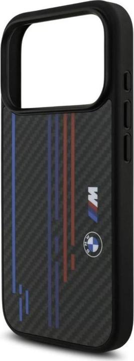 Produktbild BMW MagSafe Kevlar Hülle mit gedruckten dreifarbigen und Metalllogos für iPhone 17 Pro Max (Apple iPhone 17 Pro Max)