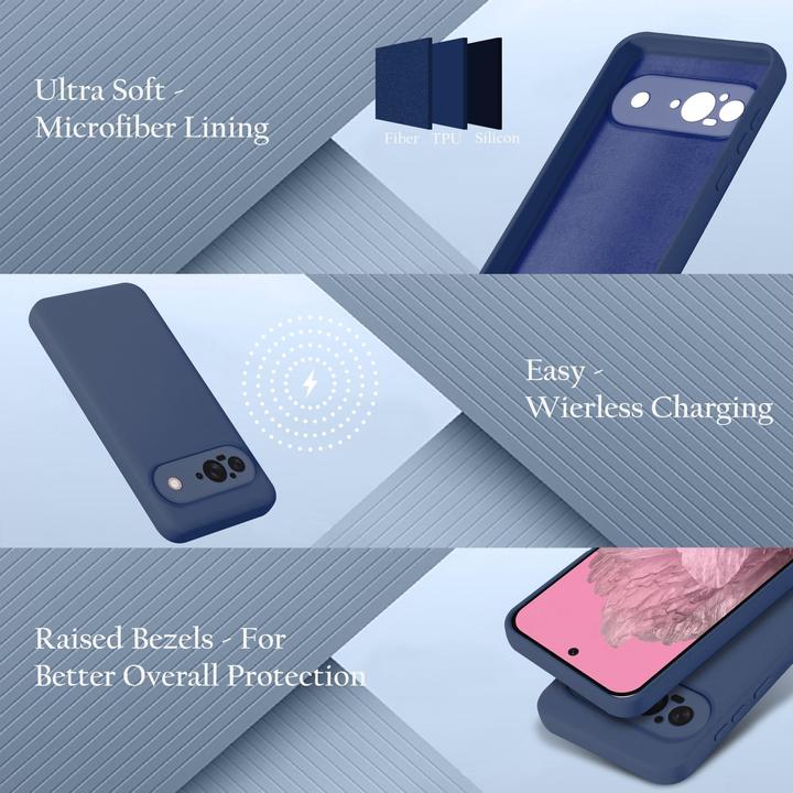 Image du produit Cadorabo Coque pour Google Pixel 9 TPU Liquid Silicone Case (Google Pixel 9)