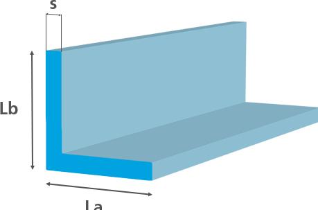 Immagine prodotto Brütsch-Rüegger Metals Angolo in acciaio lucido, 100,00 x 50,00 x 10,00 mm (1 x 1,5 m)