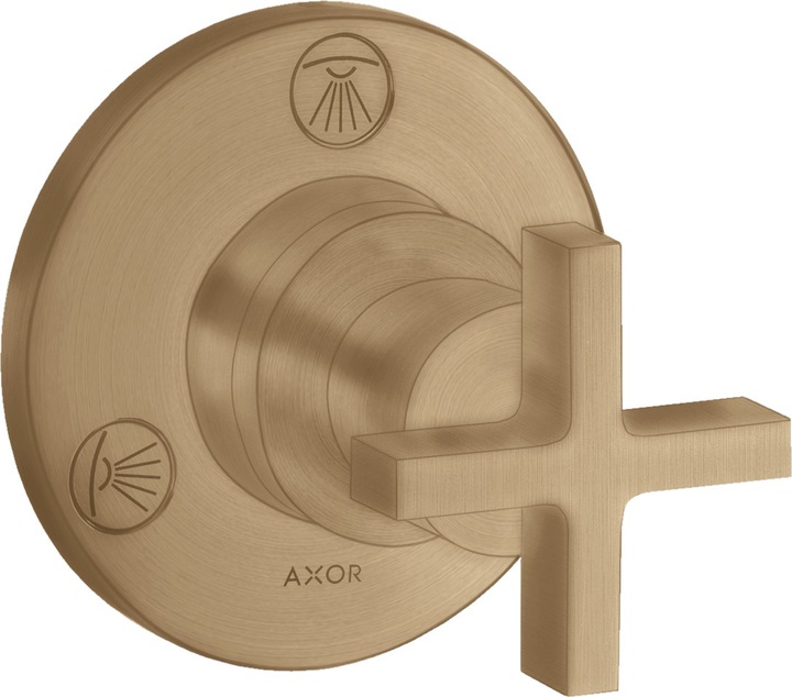 Actual product image Axor Citterio Trio / Quattro Valvola di intercettazione e scambio da incasso con maniglie