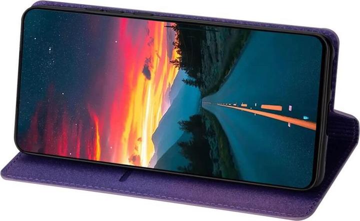Actual product image Cover-Discount Galaxy A14 - Flip Case Glitter purple (Samsung Galaxy A14)