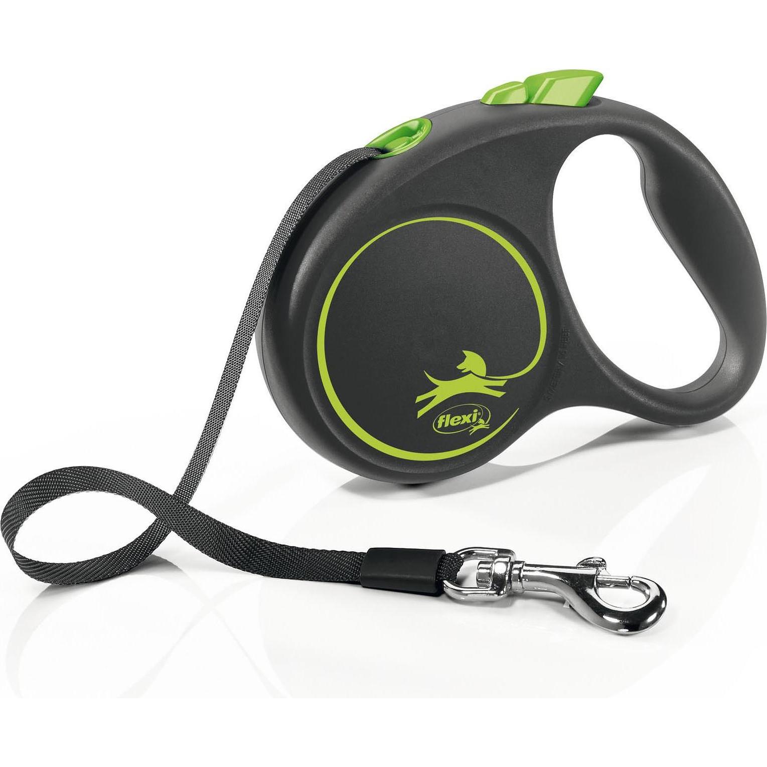 Flexi Black Design Gurt (M, Hund, Allgemein), Halsband + Leine