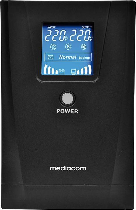 Immagine prodotto Mediacom M-UPS1301D gruppo di continuità (UPS) A linea interattiva 1,3 kVA 720 W 3 presa(e) AC (1300 VA, 720 W, Interattivo linea UPS)