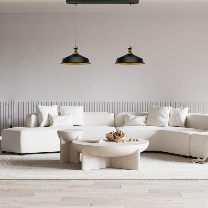 Productafbeelding Bamyum Asletl-Knob 2 Lampes à Suspension Noir (E27)