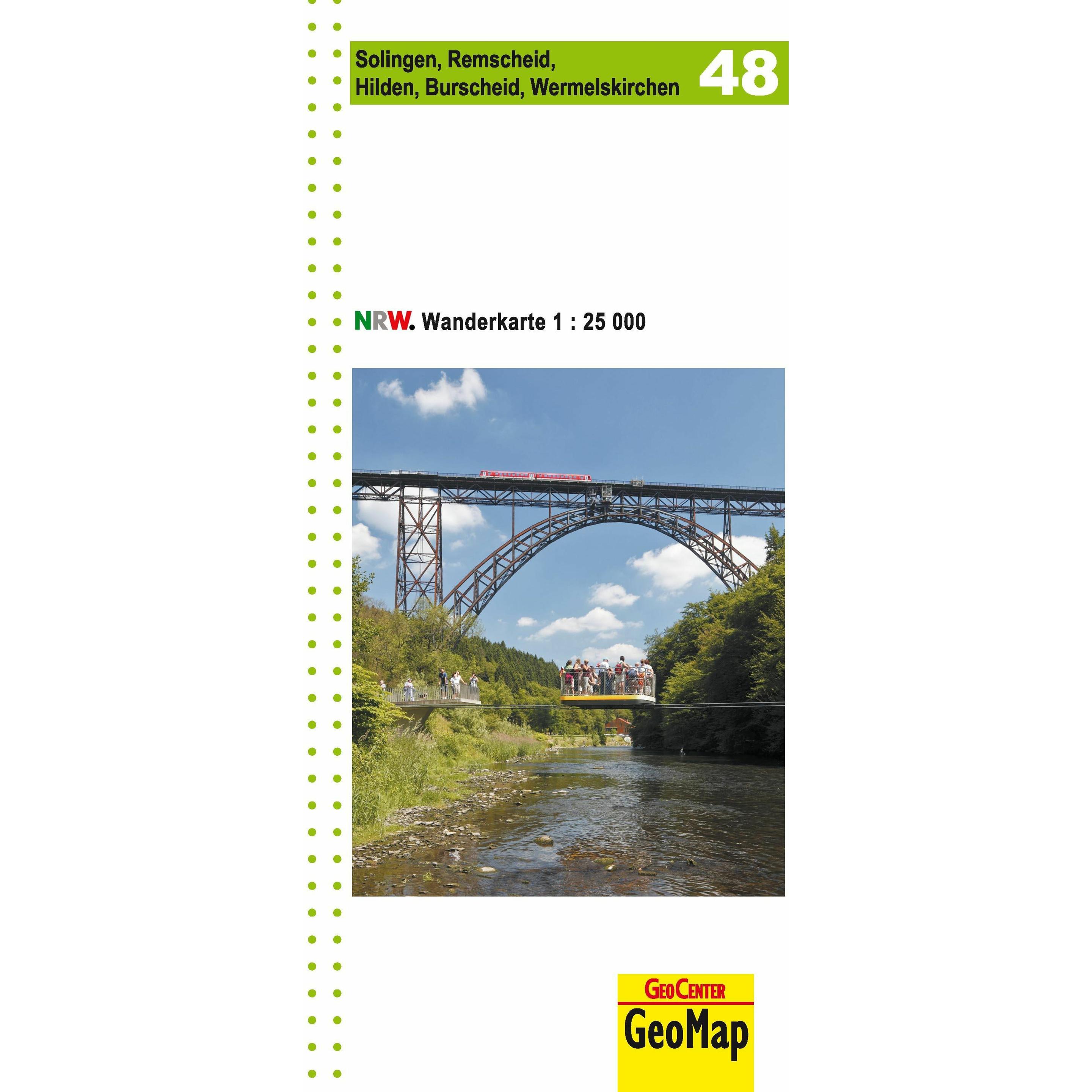 Geomap Karte Solingen, Remscheid, Hilden, Burscheid, Wermelskirchen (40554264)