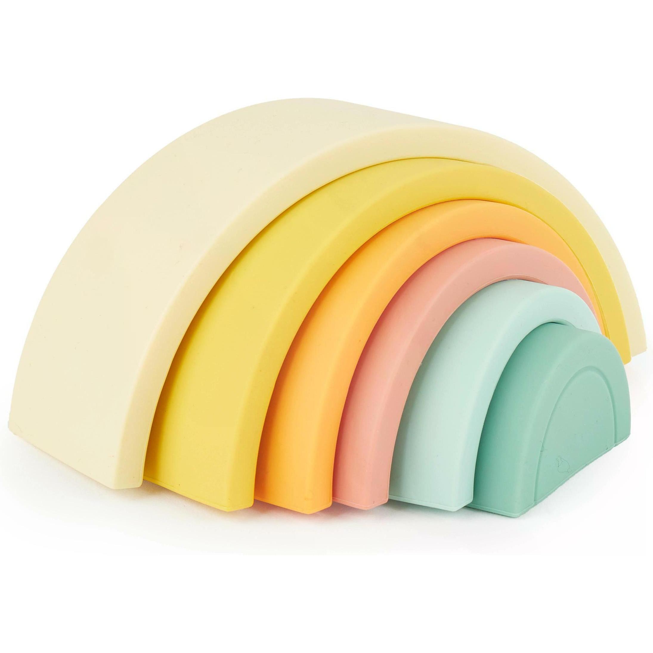 Bieco Stapelspielzeug Silikon Regenbogen Tropical Vibes (20000085)