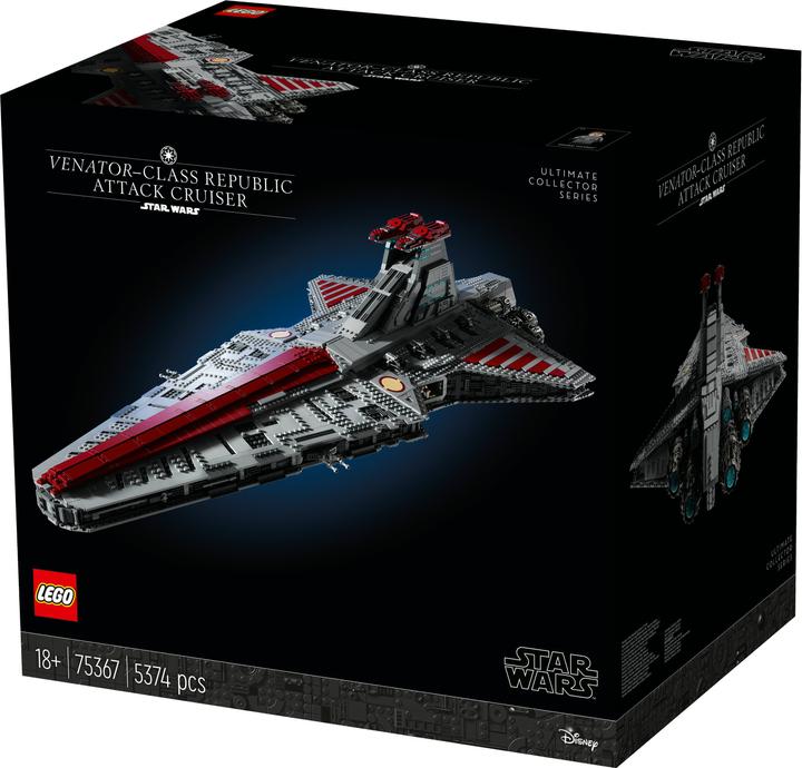 Productafbeelding LEGO Star Wars UCS Venator-klasse Republikeinse Aanvalskruiser (75367, LEGO Star Wars, LEGO Zeldzame Sets)