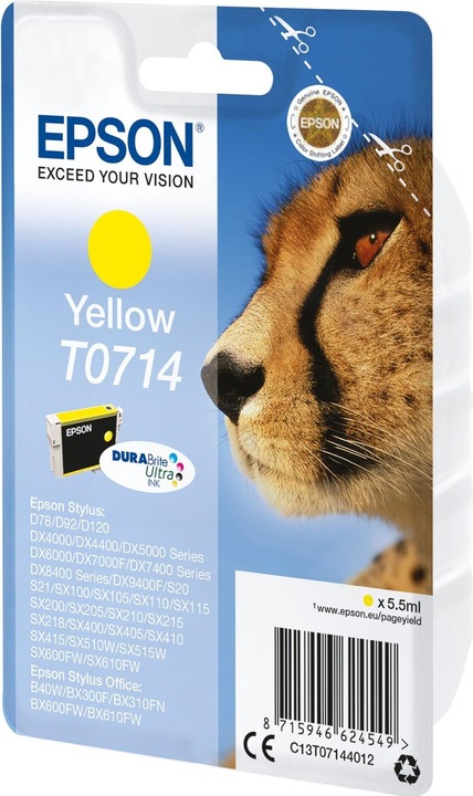 Produktbild Epson T0714 DuraBrite Ultra (Y)