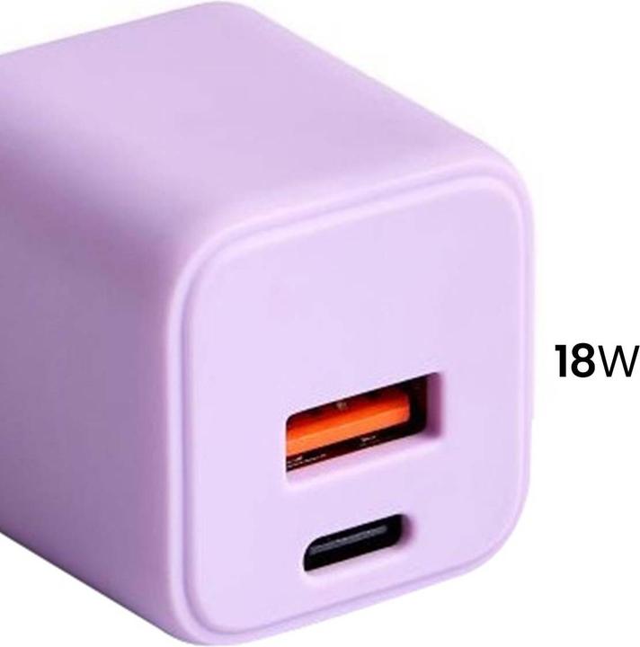 Immagine prodotto Forever Caricatore da parete COLORUM USB-A + USB-C PD 30W CLS30-AC-09 xLavenda (30 W)