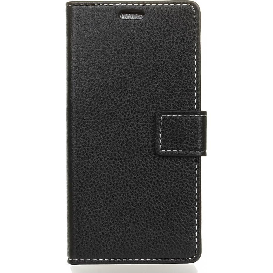 Screenguard Huawei P8 Lite 2017 Leather Guard Lederhülle (Huawei P8 Lite (2017)), Smartphone Hülle, Schwarz