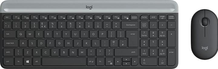 Produktbild Logitech MK470 Kabellose Tastatur und Maus, Graphite Sp., US (Englisch International, Kabellos)