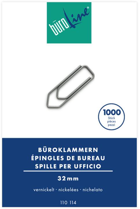 Produktbild BüroLine Büroklammern (1000 x)