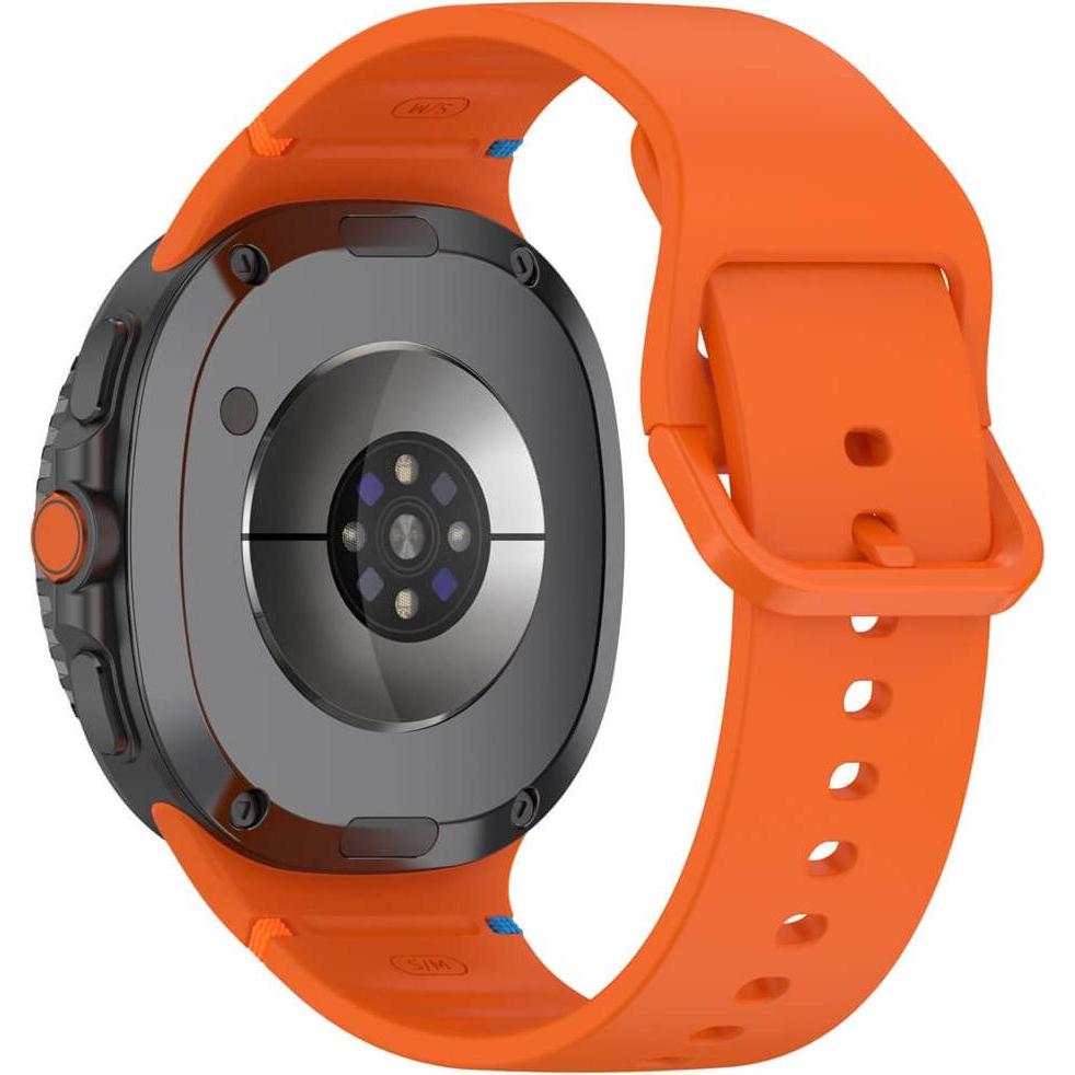 Cover-Discount Samsung Galaxy Watch 8 - Silikon Sportarmband Ersatzband (Silicone), Cinturini per orologi, Arancia