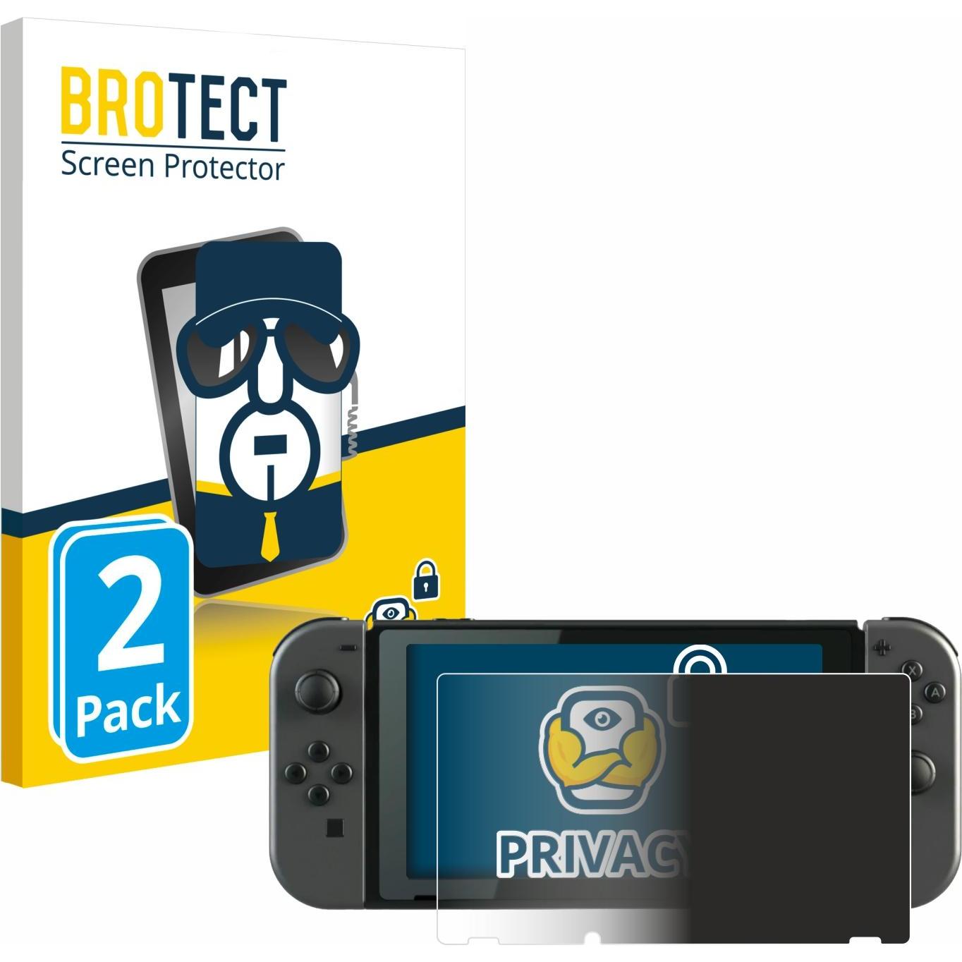 BROTECT Sichtschutzfolie Anti-Spy Privacy Folie Blaulicht-Schutz (Switch), Weiteres Gaming Zubehör, Blau