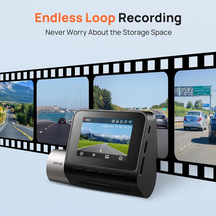 Immagine prodotto 70mai A510-1 (Display integrato, Ricevitore GPS, Full HD)