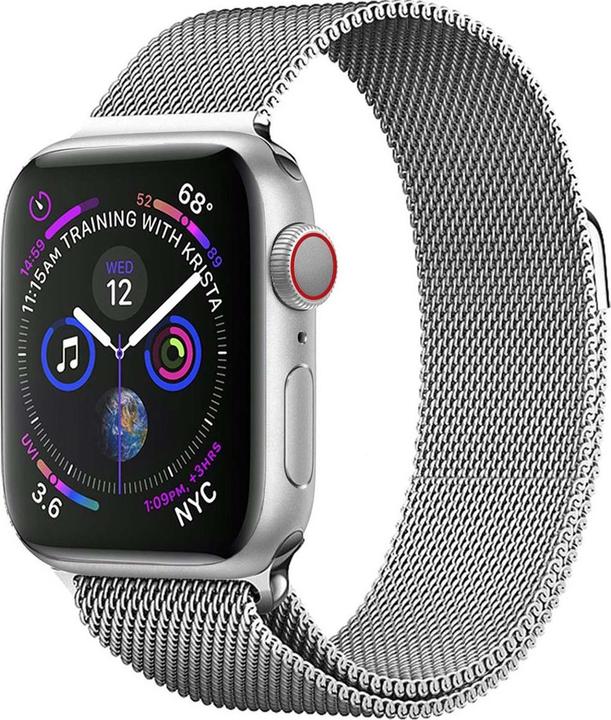 Image du produit Devia Bracelet élégant milanais pour Apple Watch 49mm/ 45mm/ 44mm/ 42mm argenté (Acier inoxydable)