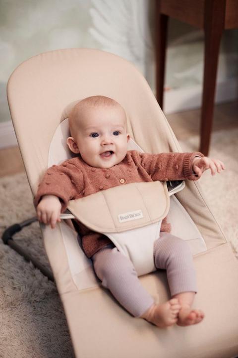 Productafbeelding BabyBjörn Zachte rocker, geweven kaki/beige