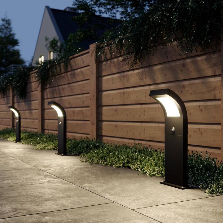 Produktbild Arcchio Advik Aussen Garten Leuchte w/Sensor H60 Graphite (760 lm, IP54)