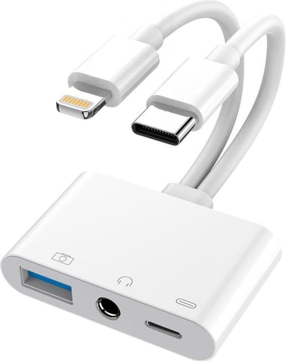 PowerGuard Multi-Function Kamera Adapter (Lightning, USB Typ C)