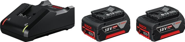 Bosch Professional 2x GBA 18V accu + GAL 18V-40 lader (18 V)
