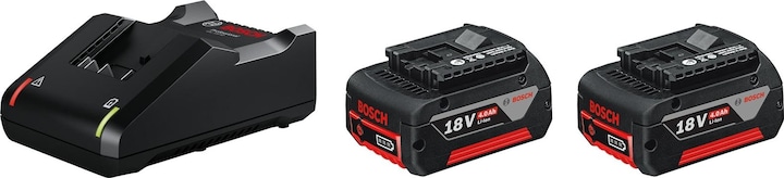 Productafbeelding Bosch Professional 2x GBA 18V accu + GAL 18V-40 lader (18 V)