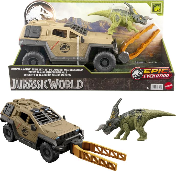 Image du produit Mattel Truck & Einiosaurus mit Flip & Roll