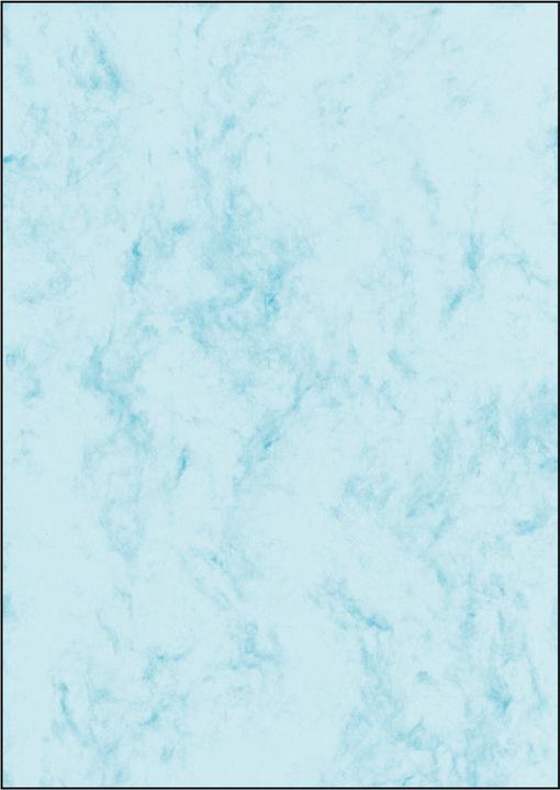 Actual product image Sigel Marble Paper Blue A4 (A4, 100 Sheets, 90 g/m²)