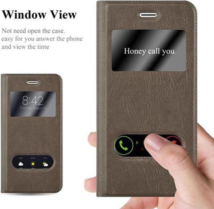 Produktbild Cadorabo Book mit View Doppelfenster Cover (Apple iPhone 6)