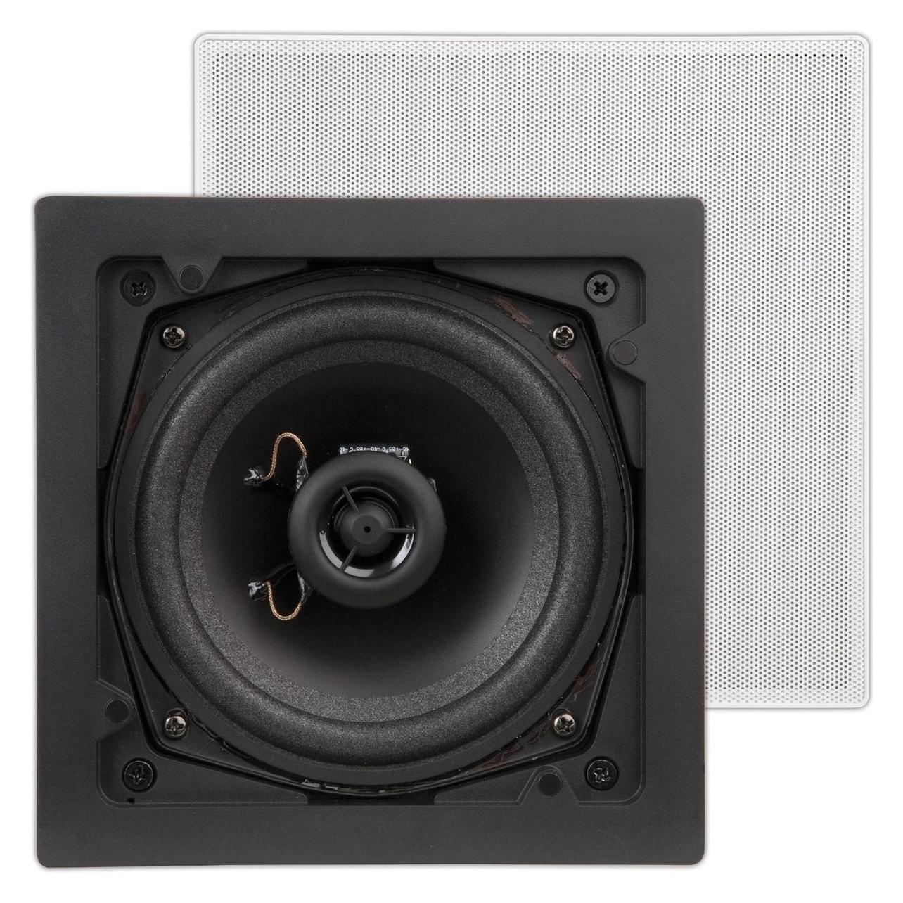 Artsound - FL101, Flat, 2-weg Inbouw Ls, Vierkant, 70W, Wit (1 Paar), HiFi + Heimkino Lautsprecher, Weiss
