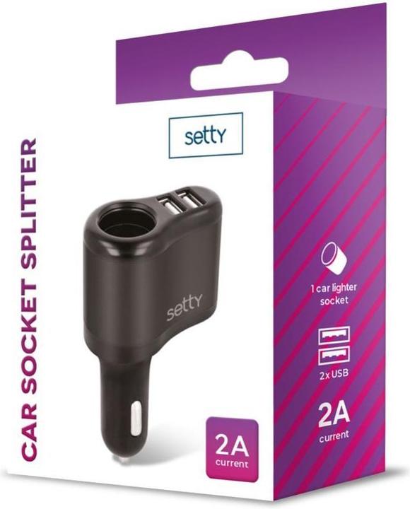 Produktbild Setty Kfz-Steckdosensplitter RGS-01 2x USB 2A