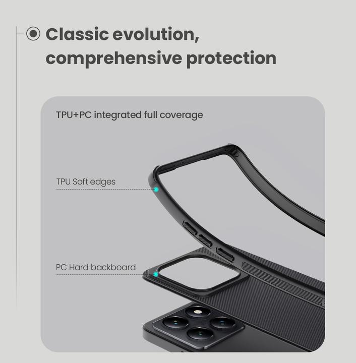 Produktbild Nillkin Rückwandabdeckung Xiaomi - Super Frosted PRO Back Cover für Xiaomi 14T Pro Deep Green (Xiaomi 14T Pro)