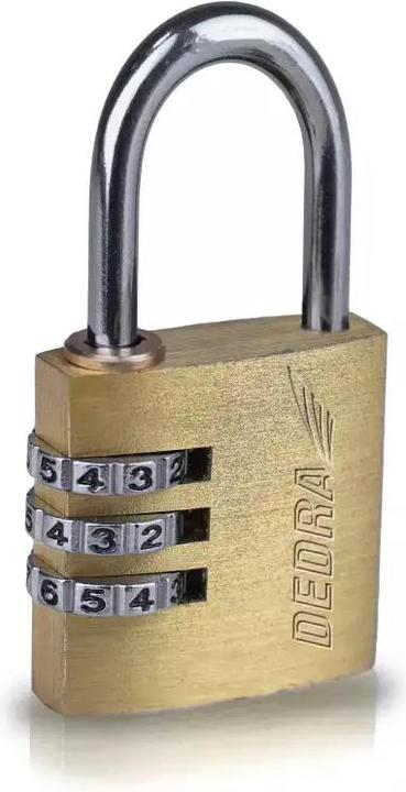 Immagine prodotto Dedra Lucchetto in ottone con serratura a combinazione 25mm 11U160