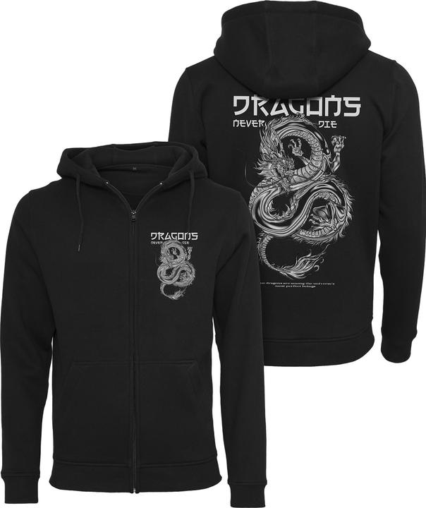 Produktbild Mister Tee Dragons Never Die Heavy Zip Hoody - 132739 (M)