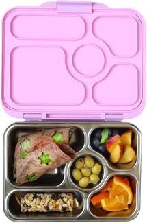 Actual product image Yumbox Presto (5 compartments) Rose Pink, Stainless Steel Snack Box