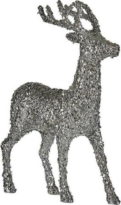Produktbild Krist+ Weihnachts-Rentier Weiss Silberfarben Silber Rentier 15 x 45 x 30 cm