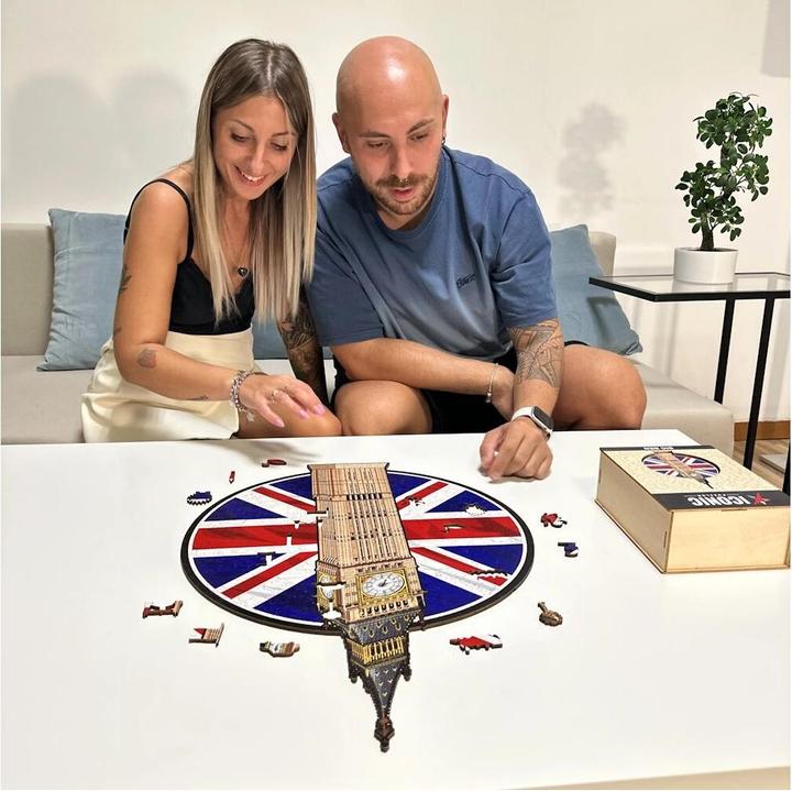 Actual product image Iconic Big Ben - Monument Wooden Puzzle Size M (270 pieces) (270 pieces)