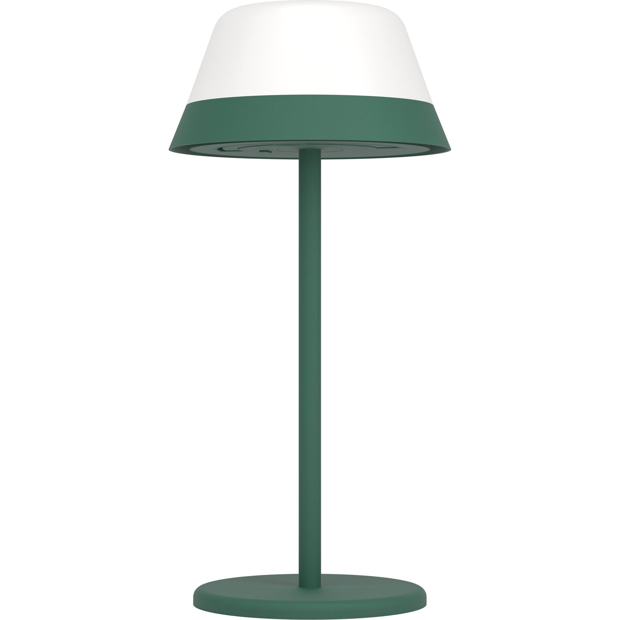 EGLO, Tischlampe, Leuchten Akku-Tischleuchte MEGGIANO 1.5W, 32 cm, Grün, Dimmbar (170 lm)