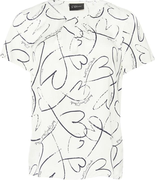 Immagine prodotto s.Oliver Bluse Leichte Satinbluse mit Schmuckkante (46)