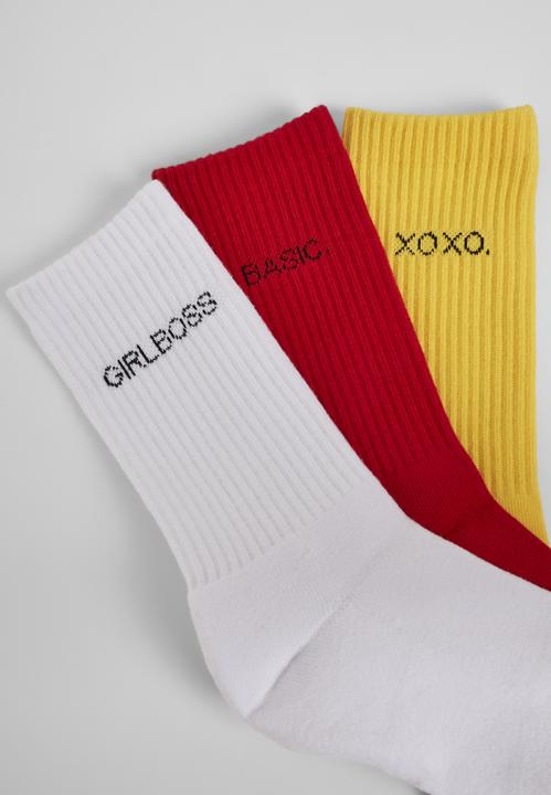 Actual product image Urban Classics Wording Socks 3-Pack (pack of 3, 43 - 46)