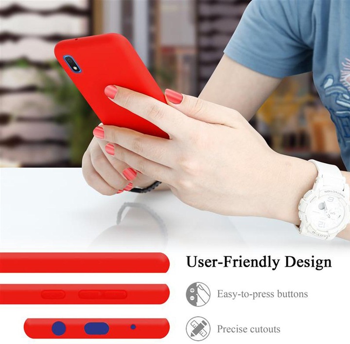 Produktbild Cadorabo TPU Liquid Silicone Case Cover (Samsung Galaxy A10, HTC One M10)