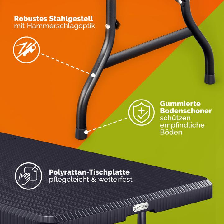 Produktbild Casaria Gartentisch (75 cm)