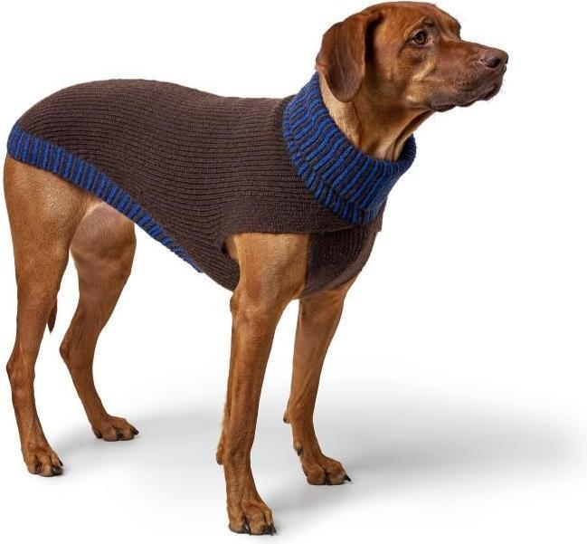Productafbeelding Hunter Dogcoat Odense 40 + muts, beige/blauw - (203543) (40, Hondenvacht)
