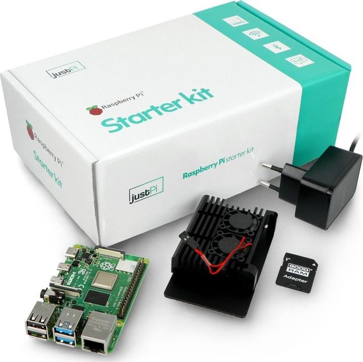 Actual product image Justpi 4 Model B 8GB RAM Kit (RPI-14751)