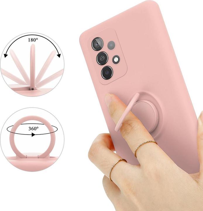 Image du produit Cadorabo TPU Liquid Ring Silicone Case Cover (Samsung Galaxy A52, Samsung Galaxy A52 5G, Samsung Galaxy A52s 5G)